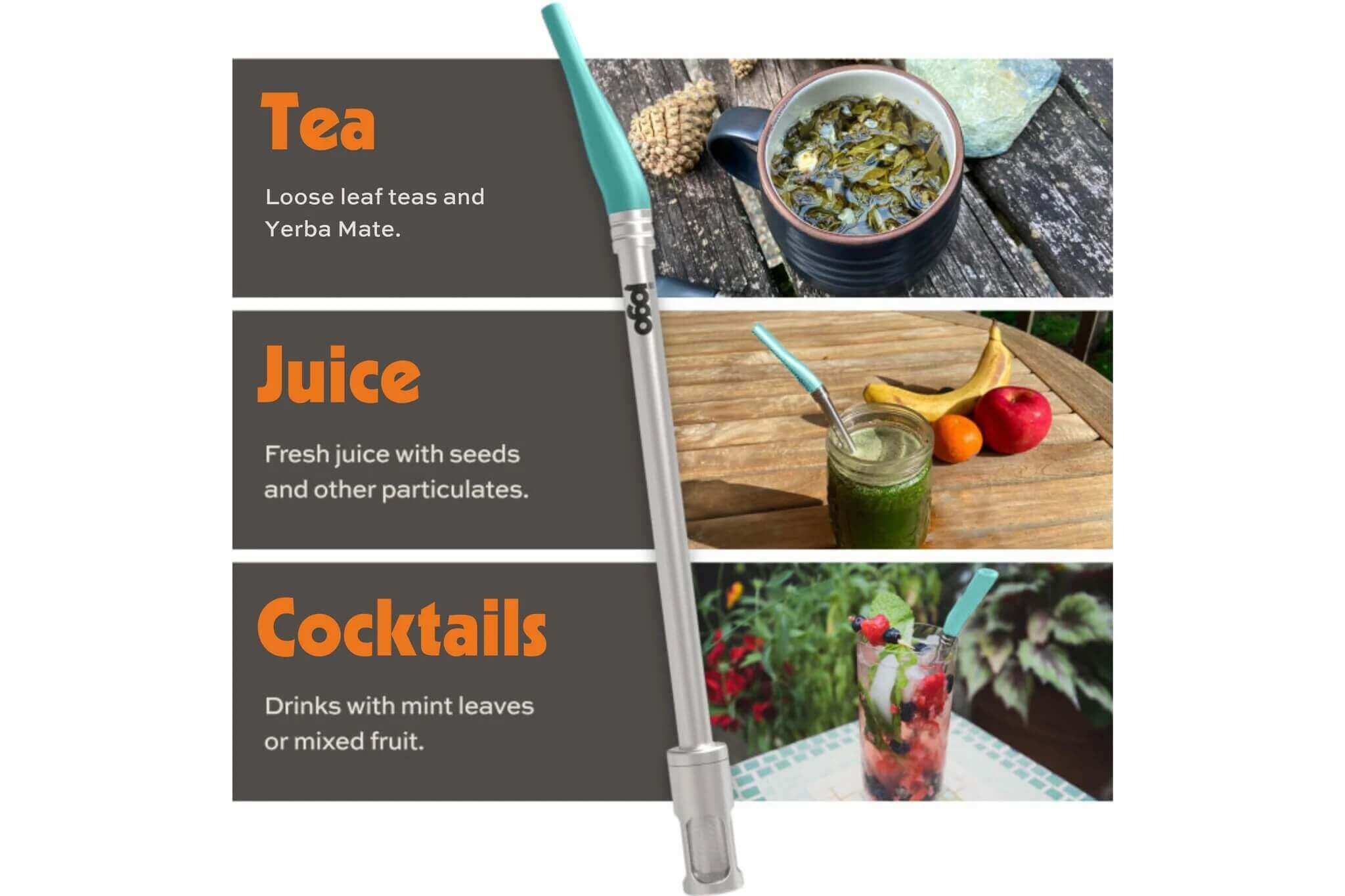 JoGo Straw, straw with a filter attached